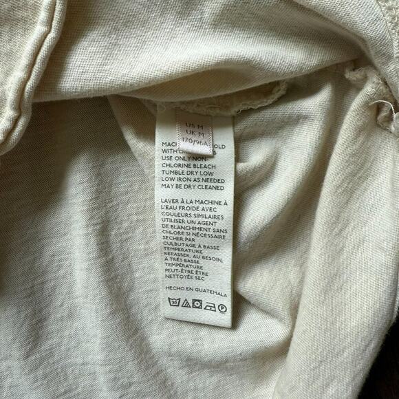 Free People We The Free Puff Shoulder ‘Clover’ Cotton Top – Cream M - Picture 8 of 9